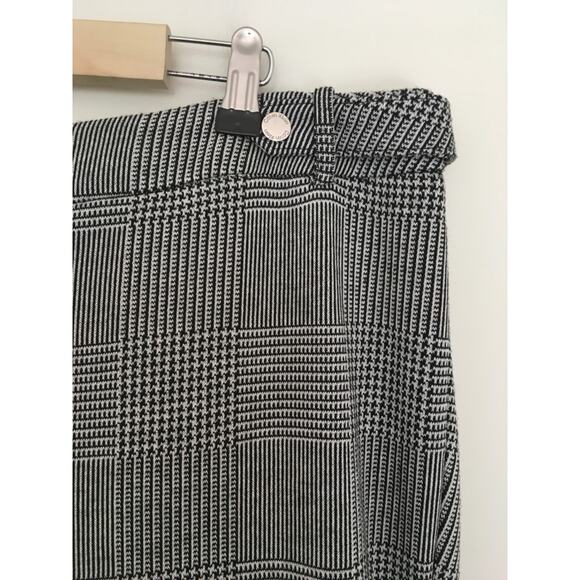 Calvin Klein Plus Size 16W Glen Plaid Ankle Pants Black & White $99.50 NWT - Picture 3 of 14